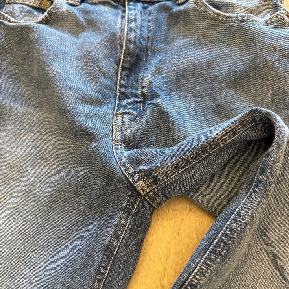 H&M Women's Straight Wide Jeans - Medium Blue - Picture 5 of 7